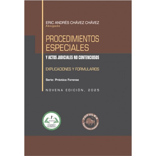 Procedimientos Especiales y acto judiciales no contenciosos 